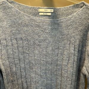 Mango Wool Blend Knit Sweater